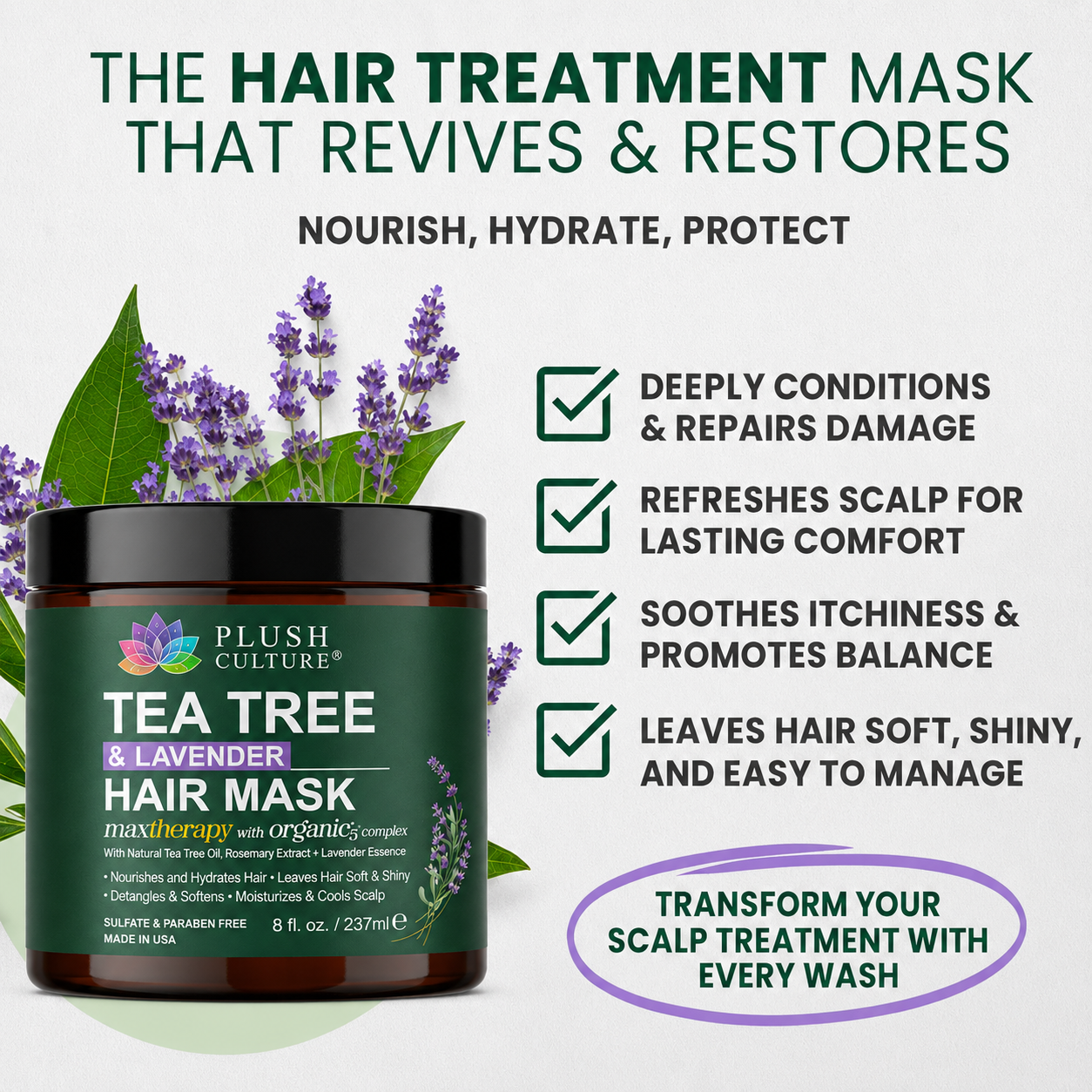Tea Tree and Lavender Hair Mask